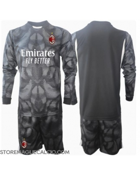 AC Milan Portiere Maglia Gara Casa Repliche 2024-25 Bambino Maniche Lunghe